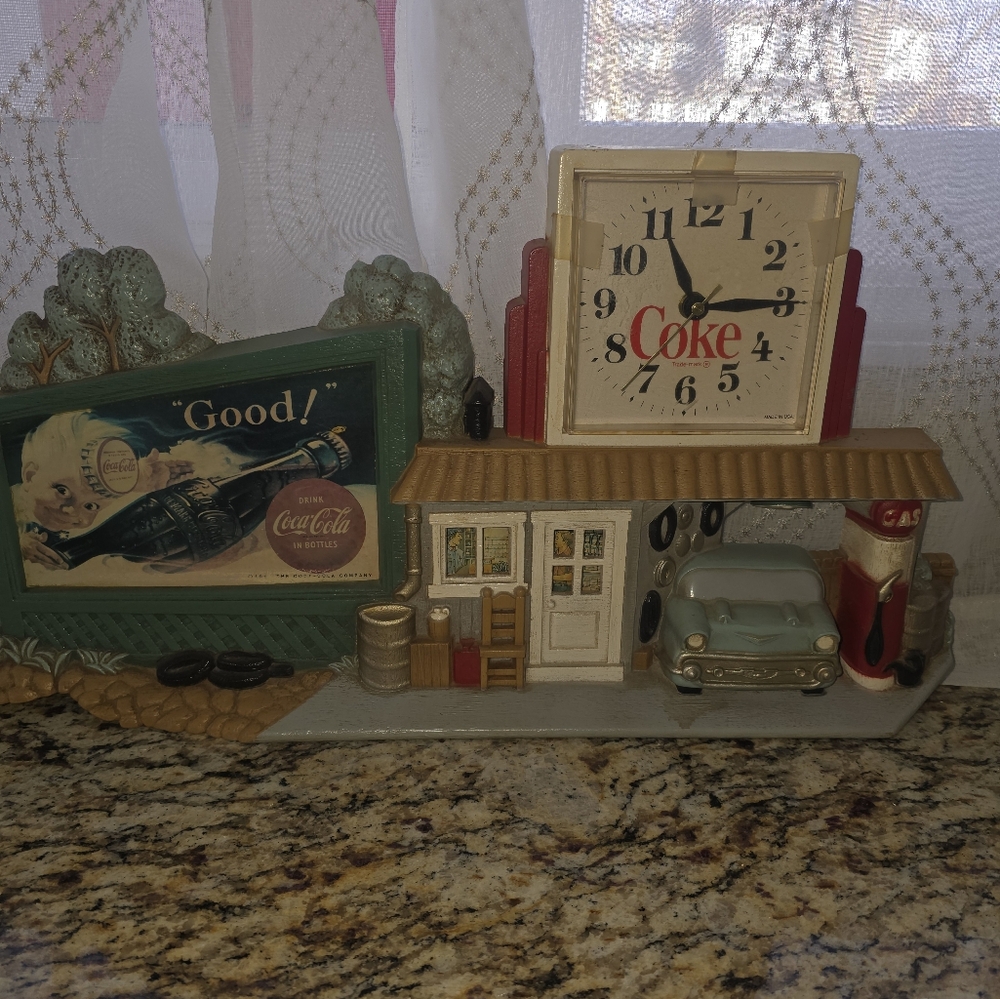 Vintage Coca-Cola Garage Sign